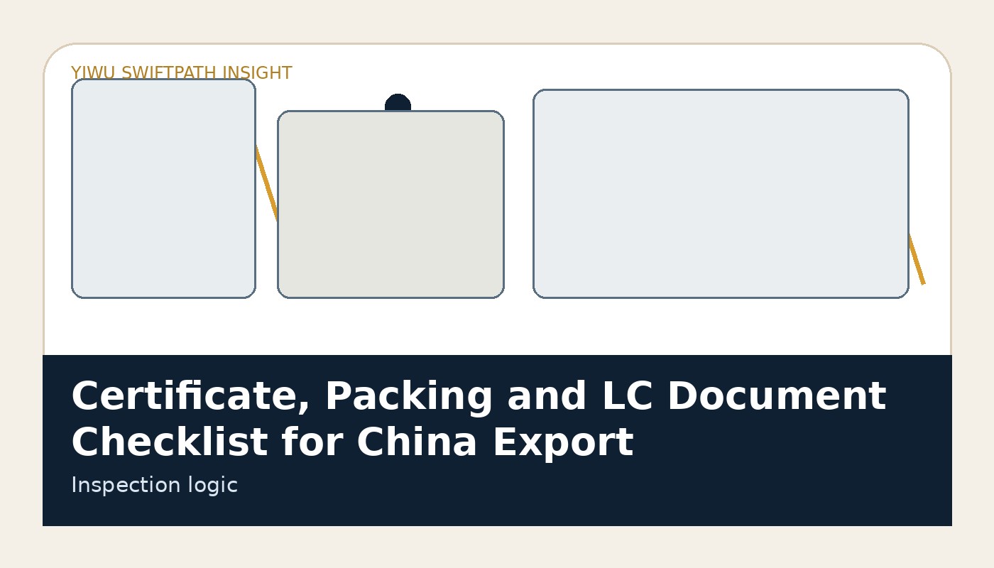 Certificate, Packing and LC Document Checklist for China Export image 2